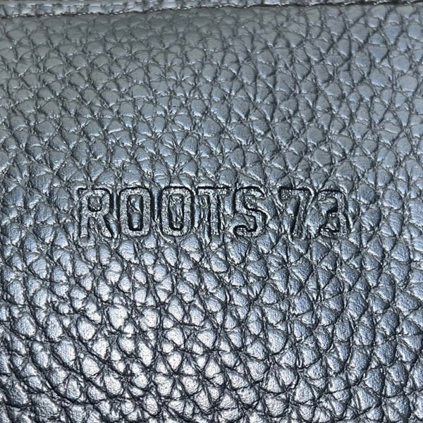 Roots 73 Women’s Black Nylon & Faux Leather With Front Zipper Pocket Tote Bag