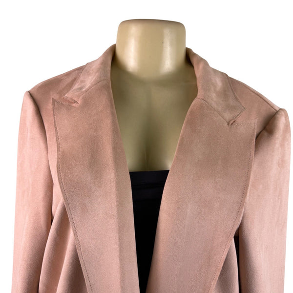 Charter Club Womens Pink Open-Front Blazer Large Lightweight Pockets