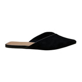 Asos Design Women’s Black Suede Slip-On Pointed Toe Wide Fit  Mules Size 11W