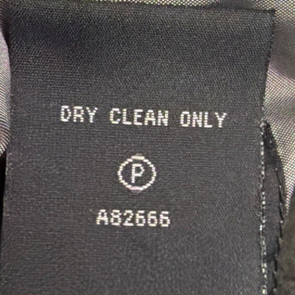 Dennis Basso Womens Black Faux Fur Hooded Coat Stylish Warm Outerwear Sz L