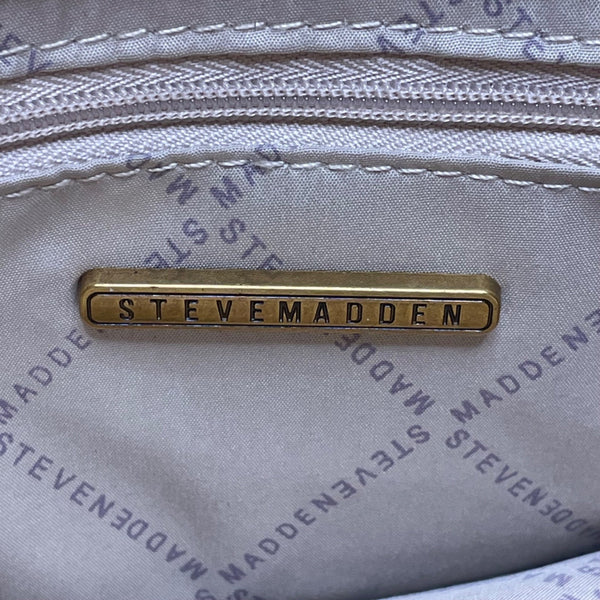 Steve Madden Women’s Pink Faux Leather Handheld Strap Detail Mini Crossbody Bag