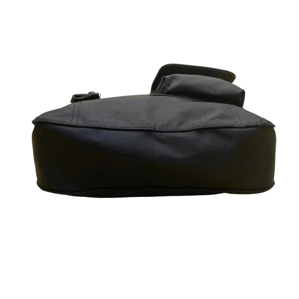 Nine & Co Women’s Black Nylon With Front Pockets Adjustable Strap Crossbody Bag