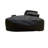 Nine & Co Women’s Black Nylon With Front Pockets Adjustable Strap Crossbody Bag