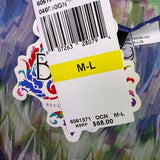 Becca By Rebecca Virtue Womens Multi-Color V-Neck Kaftan Cover-Up Size M-L
