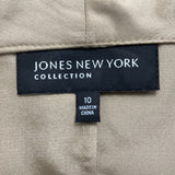 Jones New York Collection Womens Beige Sleeveless Blouse Size 10 - New