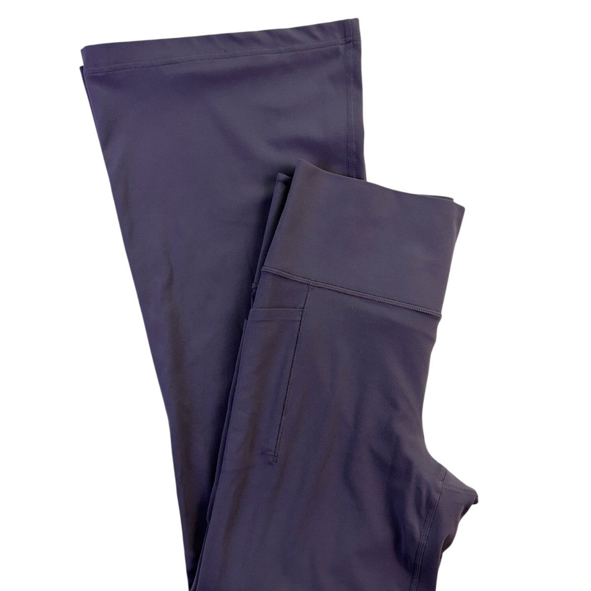 Athleta Womens Gray Salutation Stash Flare Pants With Pockets Size L