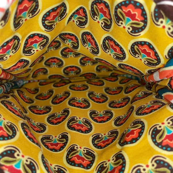 Vera Bradley Women’s Yellow Quilted Adjustable Strap Mini Hipster Crossbody Bag