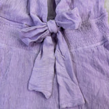 One And Only Women Lilac Ruffle Tie Front Dress Size L