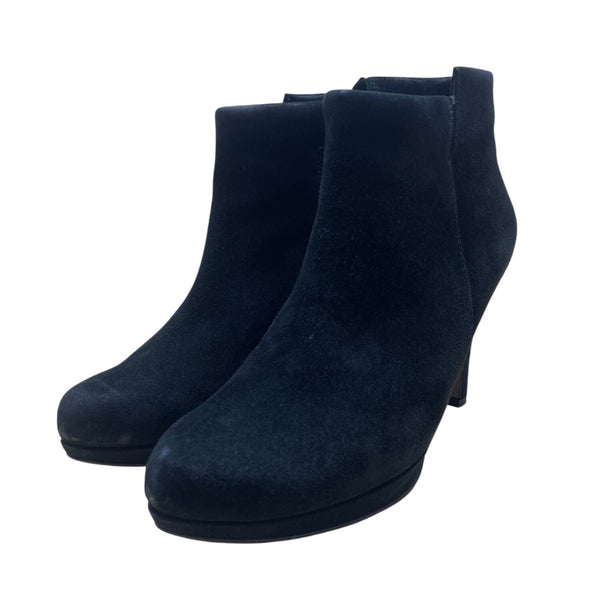 Paul Green Women’s Black Suede High Heel Ankle Boots Size 4.5