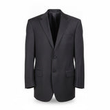 Dockers Mens Black Two-Button Suit Jacket Classy Office Ready Blazer 42R