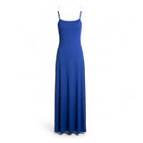 Banana Republic Women’s Blue Satin Strappy Maxi Dress Lightweight Stylish Sz XS
