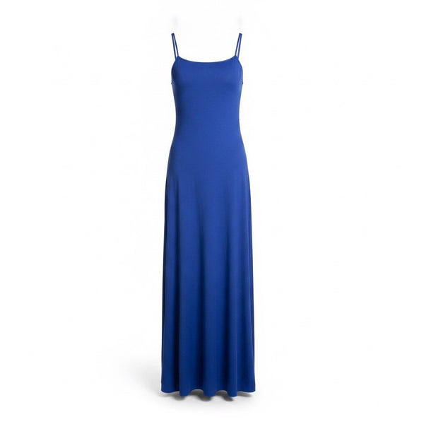 Banana Republic Women’s Blue Satin Strappy Maxi Dress Lightweight Stylish Sz XS