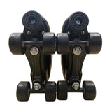 Infinity Skates Men’s Black Adjustable Size Quad Roller Skates US Size 3-6 M