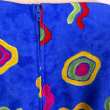 Jessica Howard Womens Blue Rayon Short Sleeve Geometric Print Dress Sz 12P - New