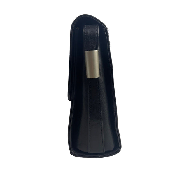 Lgin Women's Black Leather Crossbody Messenger Bag Sz M