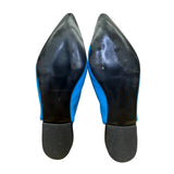 Sandalista Handmade In Greece Women’s Blue Slingback Pointed-Toe Flats Size 39