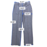 Lands End Womens Gray Flat-Front & Straight Fit Dress Pant Trousers Size 6