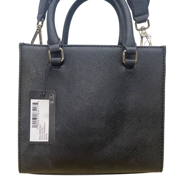 Guess Women’s Black Faux Leather Detachable Strap & Coin Pouch Crossbody Bag