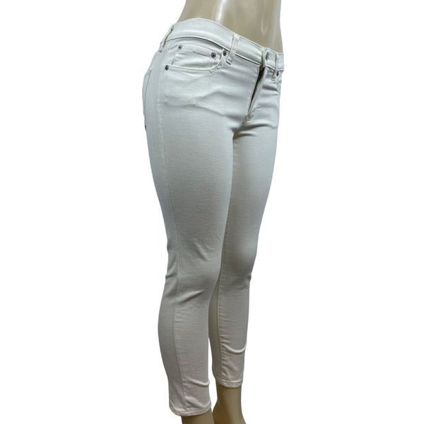 Banana Republic Women's White Skinnt Jeans Sz 27/4R