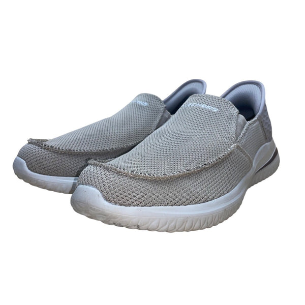 Skechers Men’s Taupe Slip-Ins Go Walk Hands Free Delson Shoes Size US 10