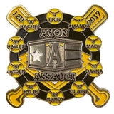 Avon Assault 2017 Softball Team Trading Pin