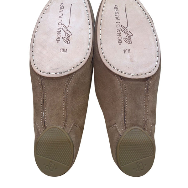 Donald J Pliner Women’s Brown Suede Casual Bobbi3 Slip-On Mules Size 10M