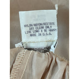 Soft Surroundings Women's Beige With Pink Lace Ribbon Long Skirt Sz M