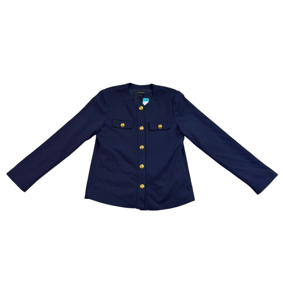 41 Hawthorn Womens Navy Military Style Jacket With Gold Buttons Size L