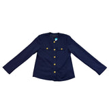 41 Hawthorn Womens Navy Military Style Jacket With Gold Buttons Size L