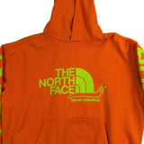 The North Face Mens Orange Cotton Hoodie Collaboration With Online Ceramics Sz M