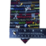 Warner Bros Mens Multi-Color Silk Looney Tunes Computer Graphics Tie 3.75 Wide
