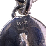 Sterling Silver Womens Multi-Tone Disk Link Necklace Adjustable Handmade Mexico