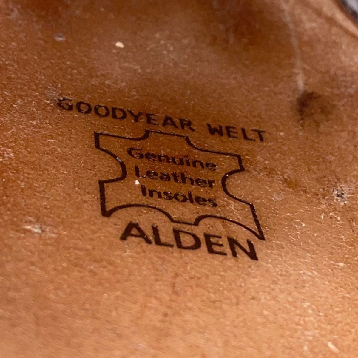 Alden Men’s Brown Genuine Leather Goodyear Welted Sole Lace Up Oxfords Size 12