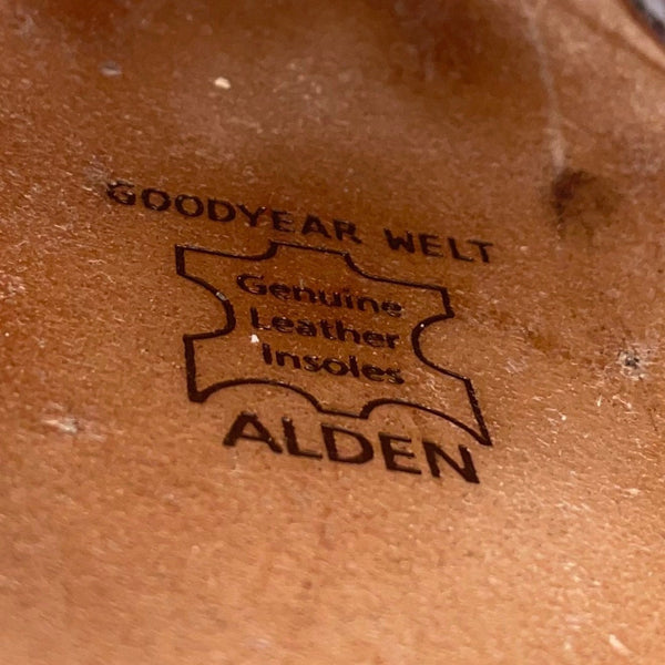 Alden Men’s Brown Genuine Leather Goodyear Welted Sole Lace Up Oxfords Size 12