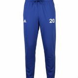 Adidas Mens Navy Blue Athletic Sweatpants Drawstring Waist Cotton Blend Size M