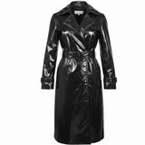 Calvin Klein Womens BlackTrench Coat Size M