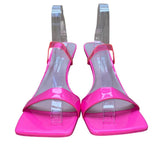 Call It Spring Women’s Pink Translucid Strap Butterfly Heel Vegan Sandals Sz11
