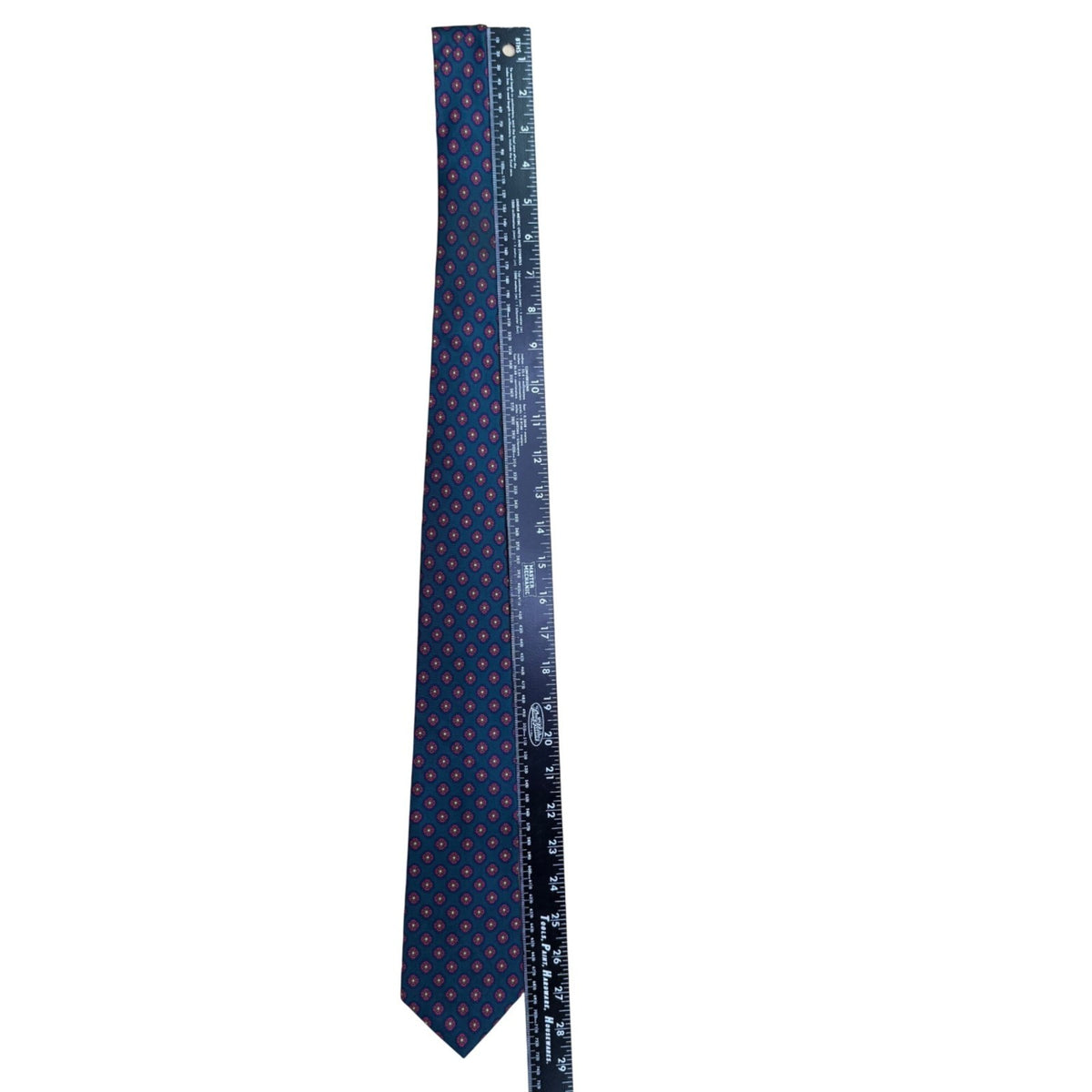 Claybrooke Mens Teal Multicolor Silk Patterned Tie
