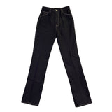 Gloria Vanderbilt Womens Black Cotton Denim Jeans Straight Leg Size 11