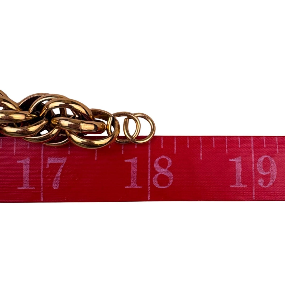 Monet Womens Gold Tone Metal Twisted Rope Chain Necklace Vintage Style 