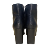 Marc Fisher Women’s Black Leather Block Heel Mlyanara Ankle Booties Size 8.5M