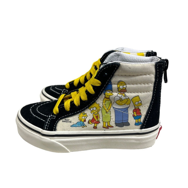 Vans Sk8 Hi Zip Kids The Simpsons 1987-2020 Sz 10.5K - NWB