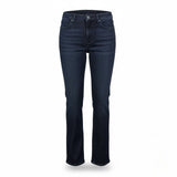 Lee Womens Dark Wash Denim Relaxed Straight-Leg Jeans Mid-Rise Short Size 10