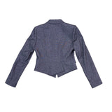 Tahari Womens Navy Cropped Blazer Jacket Stylish & Classy Size 8