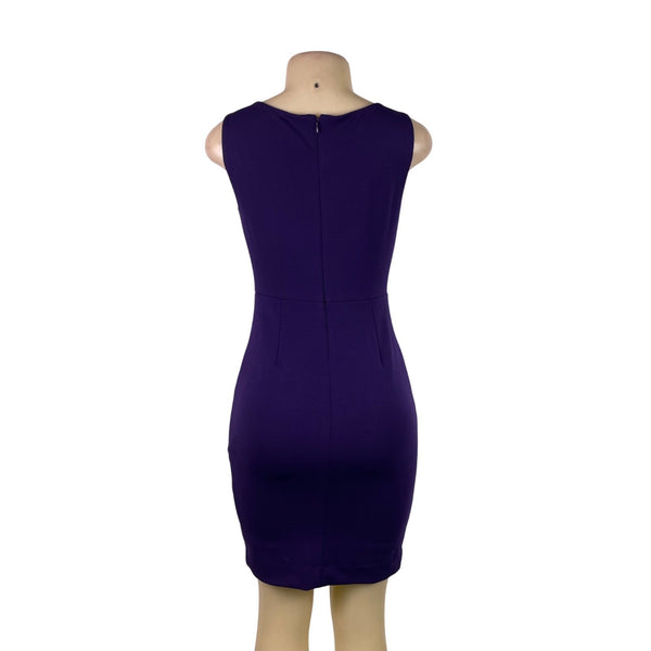 White House Black Market Womens Purple Sleeveless Fit Dress Size 0P