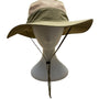 Outfly Wide Brim Outdoor Sun Hat With Mesh Panels Adjustable Chin Strap Beige