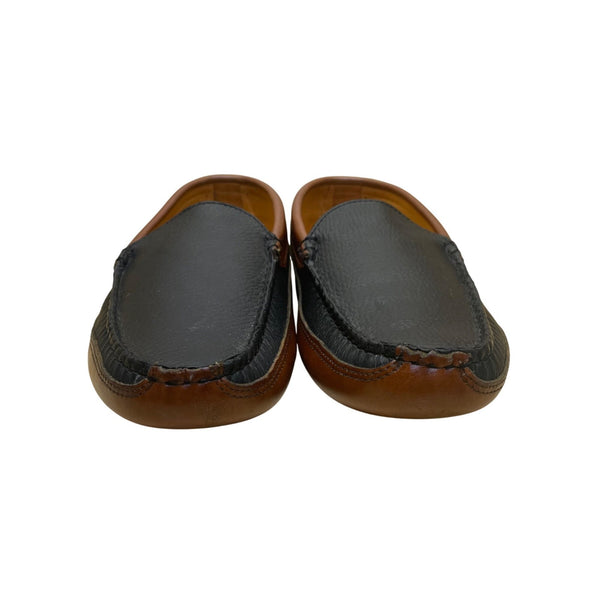 Allen Edmonds Men’s Black Brown Leather Waverly Slip-On Loafers Size 10.5