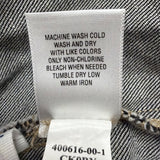 Old Navy Womens Black Denim Button-Up Stretch & Fitted Jacket Size M