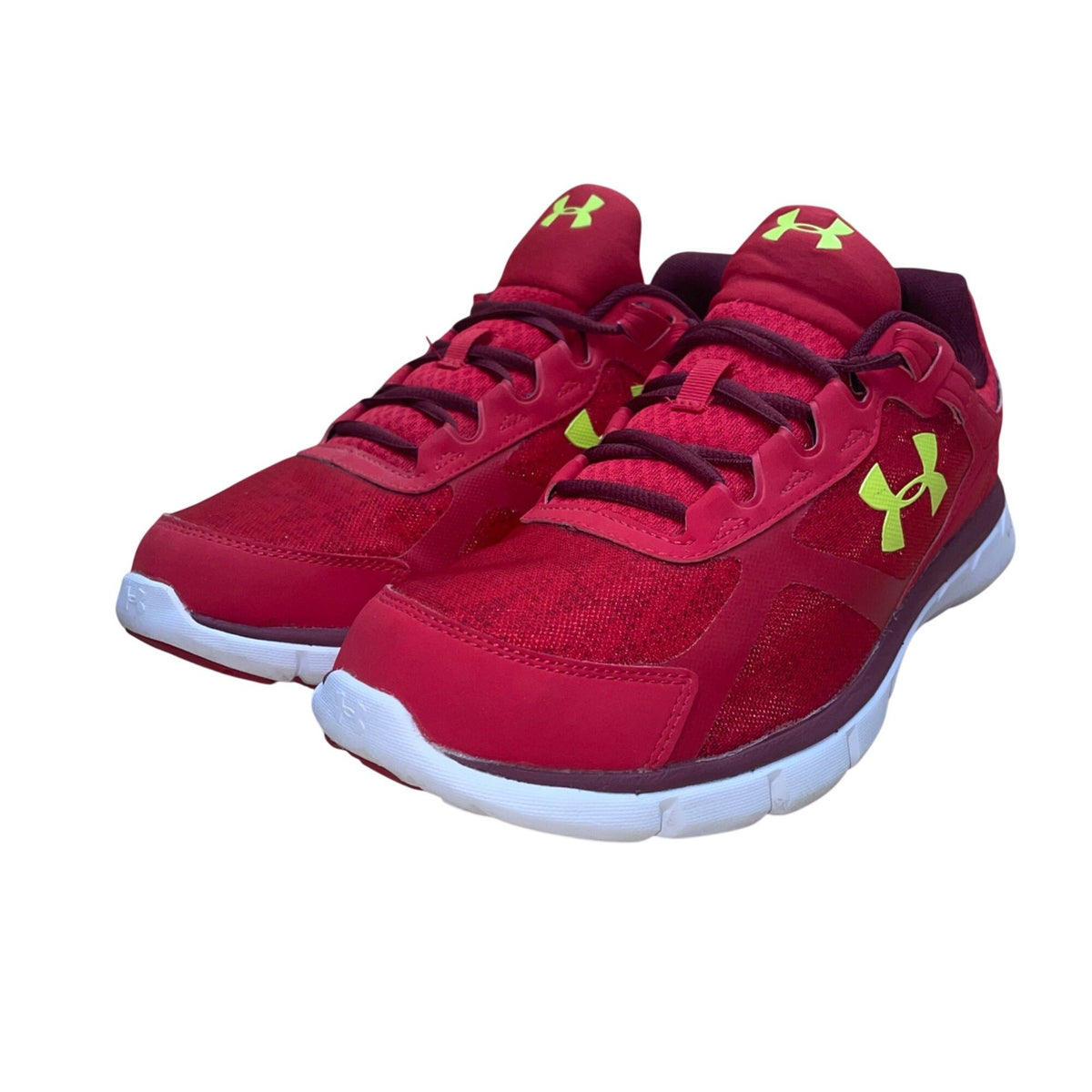 Under Armour Men’s Red Mesh Micro G Velocity RN Running Shoes Size 10