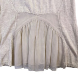 Angel Of The North Womens Beige Knit Button Cardigan Sweater Size XS